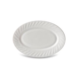 Opaline glass oval Platter 20 cm  Plates-Bowls