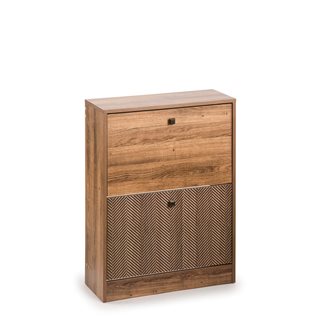 Wooden Shoe storage cabinet with 2 shelves 60x24x80 cm  Shoe cabinets