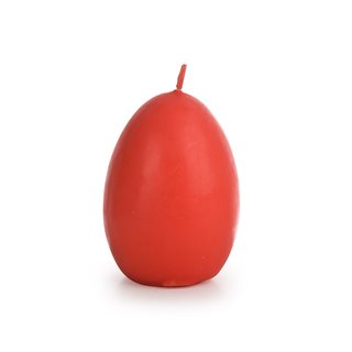 Easter egg Candle red 4.5x6 cm  Easter Candles