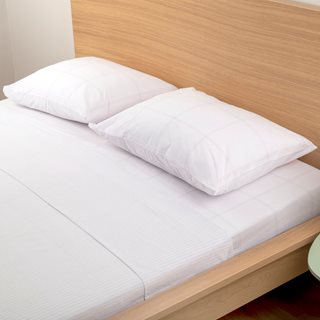 Κing-size Βedsheets Checkers and Stripes - Set of 4  Bed sheets-Pillowcases