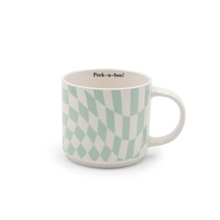 Porcelain Mug Checkered 350 ml 4 colors  Mugs-Cups