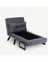 Armchair Bed grey 58x49x45 cm