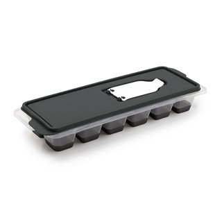 Push out ice cube Tray with lid grey  Ice cube trays