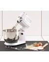 Mixer 400 W with rotating bowl 4 L and 5 speeds white