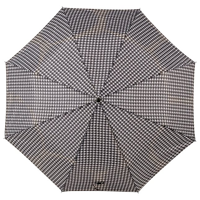 Folding Umbrella black & white Plaid