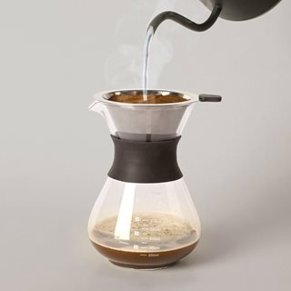 Καφετιέρα φίλτρου ζεστής εκχύλισης γυάλινη 800 μλ.  Μπρίκια-Τσαγιερά-Καφετιέρες