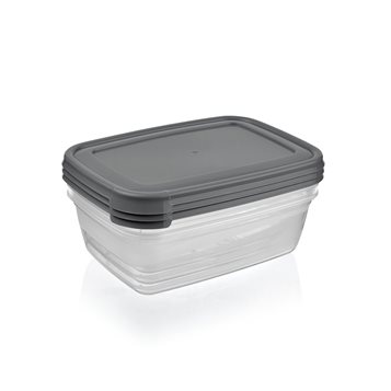 Set of 3 rectangular food containers 1200 ml  Food containers