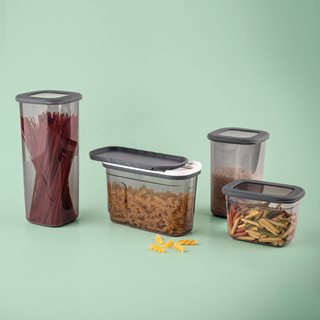 Food Storage container with sliding lid and measurements 1.25 L  Food Storage Jars-Canisters