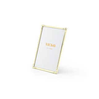 Slim gold Photo frame 13x18 cm with embossed flower  Picture frames