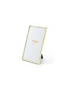 Slim gold Photo frame 15x20 cm with embossed flower