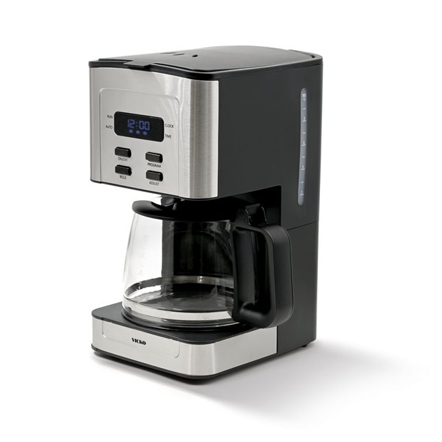 Καφετιέρα φίλτρου προγραμματιζόμενη 800 W 1.2 Λ. μαύρη-inox
