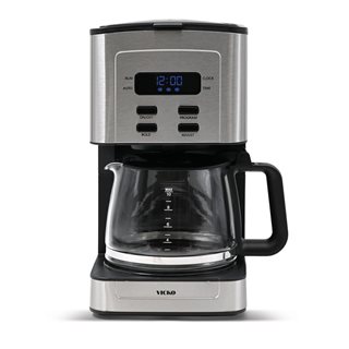 Καφετιέρα φίλτρου προγραμματιζόμενη 800 W 1.2 Λ. μαύρη-inox  Μηχανές καφέ-Μπρίκια