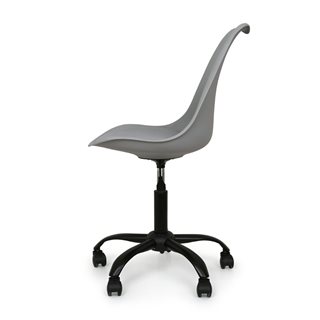 Καρέκλα γραφείου με ροδες γκρί 57x49x81-93 εκ.  Καρέκλες γραφείου