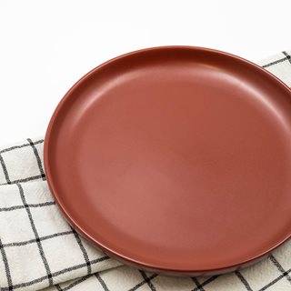Stoneware Dessert plate Essential dark rust 20 cm  Plates-Bowls
