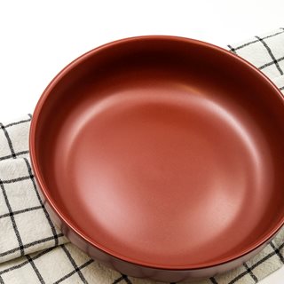 Stoneware Soup plate Essential dark rust 20.4 cm  Plates-Bowls