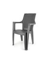 Καρέκλα από πολυπροπυλένιο γκρι 56x52x90 εκ.