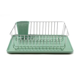 Metal Dish rack with drain tray 43x32 cm  Dish drainers-Cutlery holders