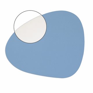 Double-sided pebble Placemat blue-off white 44x37cm  Placemats-Coasters