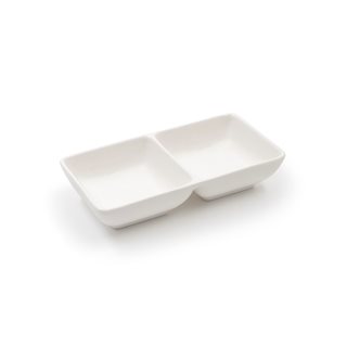Porcelain serving dip tray white 14.2x7.2 cm  Serveware