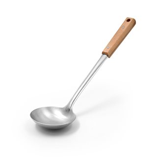 Stainless steel soup Ladle with wooden handle 35 cm  Kitchen ladles
