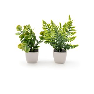 Artificial plant in small pot 18 cm in 2 designs  Artificial plants