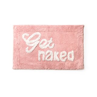 Bath mat Get naked 50x80 cm pink-white  Bath mats