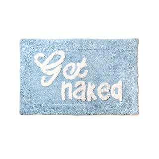 Bath mat Get naked 50x80 cm light blue-white  Bath mats
