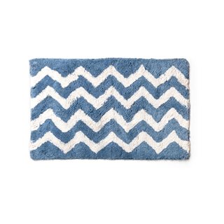 Bath mat Waves 50x80 cm blue-white  Bath mats