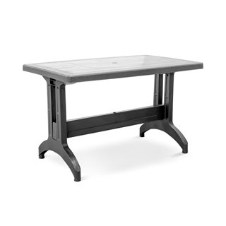 Polypropylene Table grey 120x70x73 cm  Outdoor tables