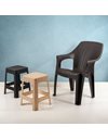 Polypropylene Chair grey 56x50x88 cm
